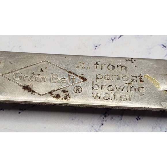 Vintage Grain Belt Premium Diamond Clear Brewing Beer Bottle Opener Advertising - Picture 2 of 4